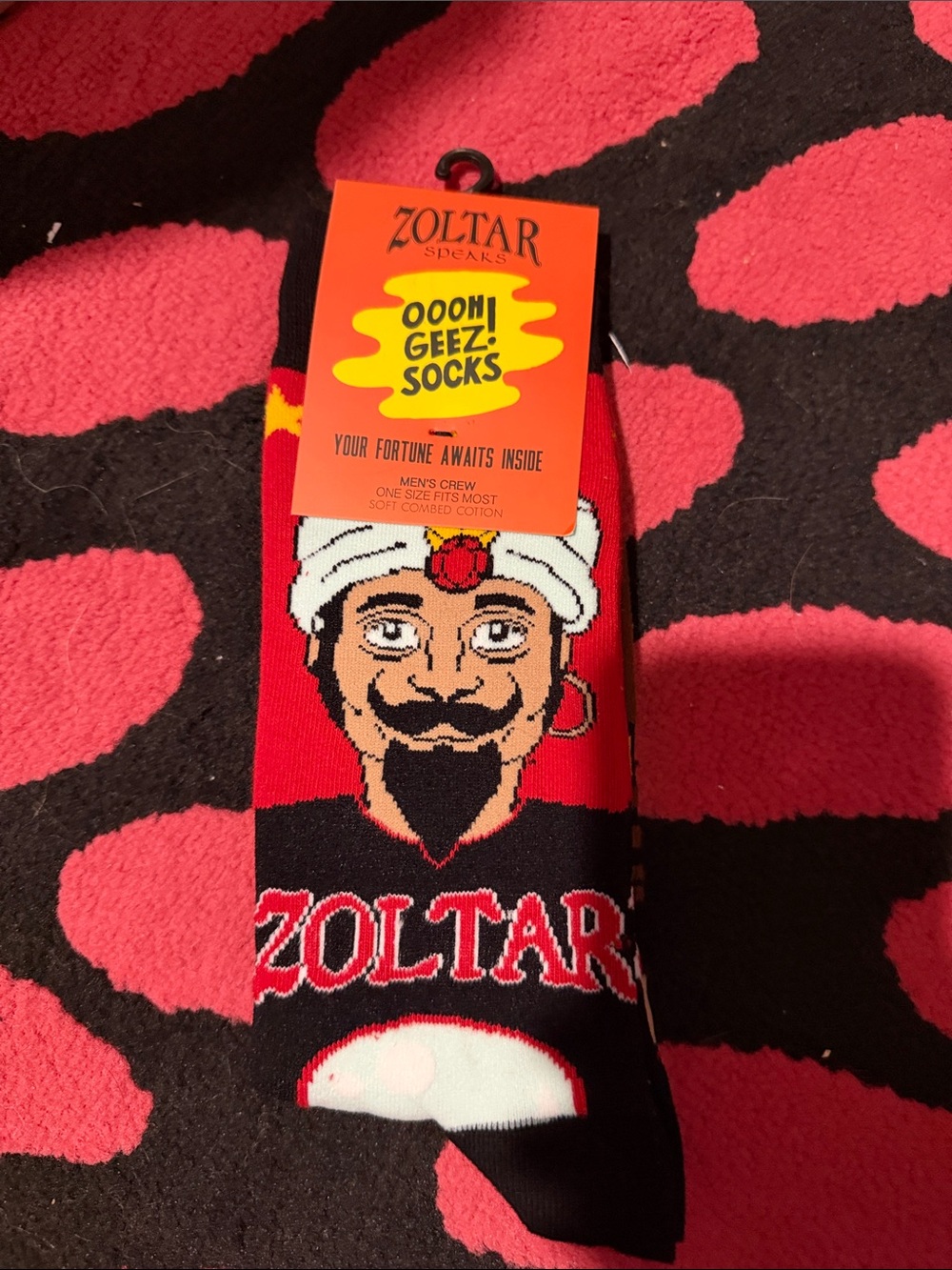 Zolnar Men’s Red Novelty Crew Socks